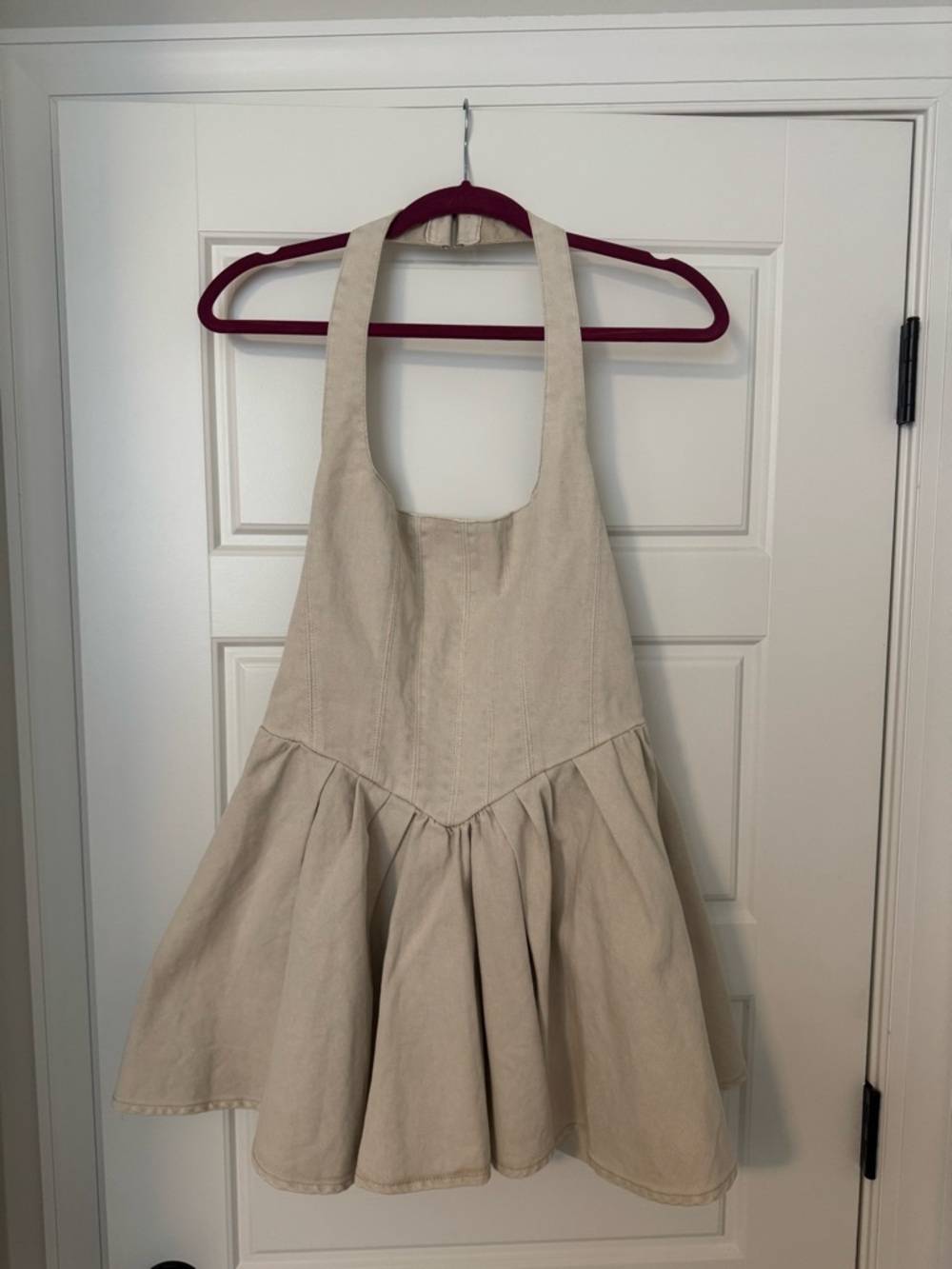 Oh Polly Denim Micro Mini Corset Dress NWT - Picture 3 of 4